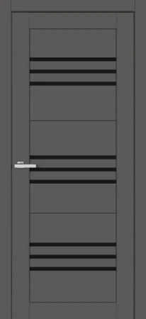 Двери Europe Doors Монако PVC Черное стекло