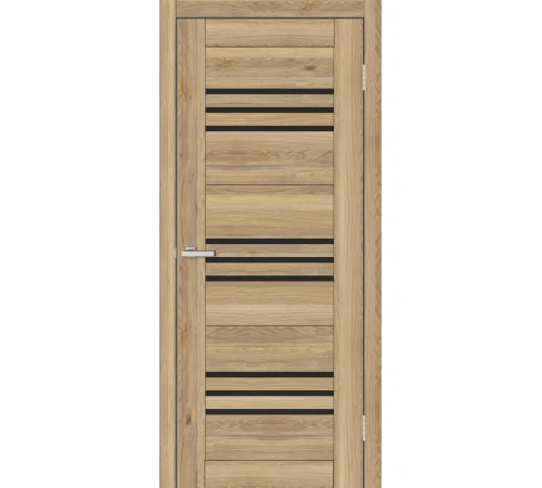 Двері Europe Doors Монако PVC Чорне скло