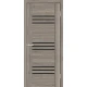 Двері Europe Doors Монако PVC Чорне скло