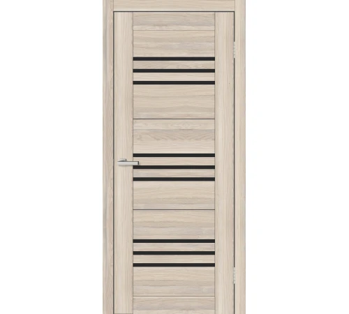 Двері Europe Doors Монако PVC Чорне скло
