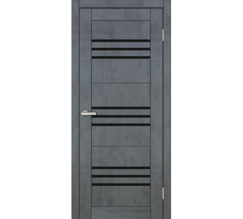 Двері Europe Doors Монако PVC Чорне скло