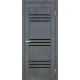 Двері Europe Doors Монако PVC Чорне скло
