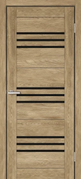 Двері Europe Doors Монако PVC Чорне скло