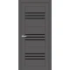 Двері Europe Doors Монако SUPER MATE Чорне скло