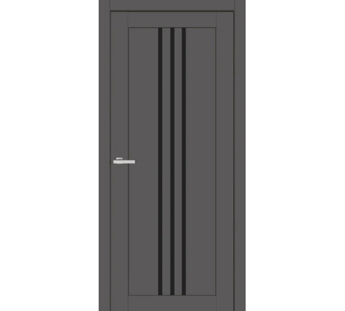 Двері Europe Doors Люксембург SUPER MATE Чорне скло
