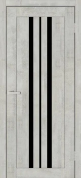 Двері Europe Doors Албанія PVC Чорне скло