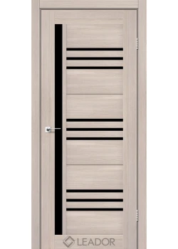 Двери Leador Doors Compania монблан Черное стекло