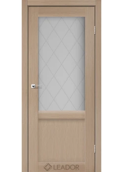 Двери Leador Doors Laura LR-01 сатин белый дуб мокко