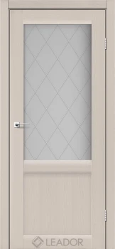 Двери Leador Doors Laura LR-01 сатин белый дуб латте