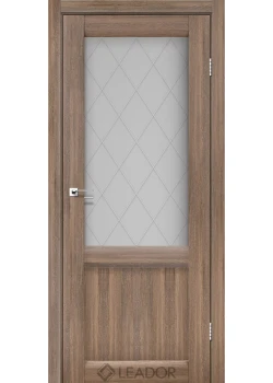 Двери Leador Doors Laura LR-01 сатин белый серое дерево