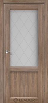 Двери Leador Doors Laura LR-01 сатин белый серое дерево