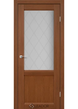 Двери Leador Doors Laura LR-01 сатин белый браун