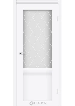 Двери Leador Doors Laura LR-01 сатин белый белый матовый