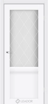 Двери Leador Doors Laura LR-01 сатин белый белый матовый
