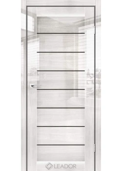 Двери Leador Gloss RONDA Черное стекло