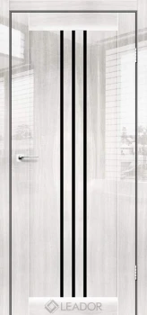 Двері Leador Gloss BURANO Чорне скло