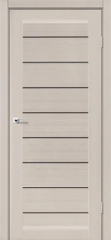 Двери Leador Doors Neapol дуб латте Черное стекло