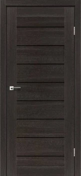Двери Leador Doors Neapol дуб саксонский Черное стекло