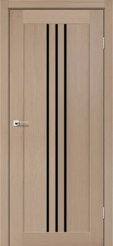 Двері Leador Doors Verona дуб мокко Чорне скло