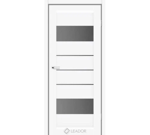 Межкомнатные Двери Leador Doors Arona Белые серый графит ПВХ плёнка