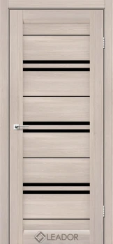 Двери Leador Doors Malta монблан Черное стекло