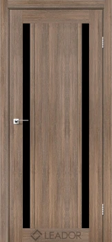 Двери Leador Doors Catania Черное стекло