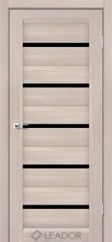 Двери Leador Doors Siena Черное стекло