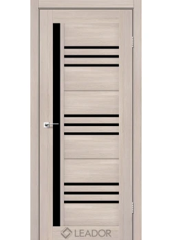 Двери Leador Doors Compania Черное стекло