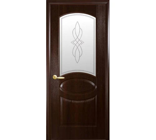 Межкомнатные Двери Новый Стиль Фортис Овал Р1 DeLuxe ПВХ плёнка