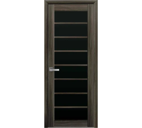 Межкомнатные Двери Новый Стиль MODA Виола Черное стекло Ламинатин