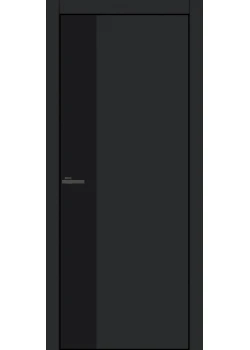 Двері Оміс FLAT ALU 12V чорний браш торець BLK Чорний оксамит