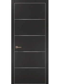 Двери Папа Карло Plato PL-02 шелк графит