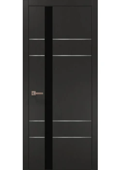 Двери Папа Карло Plato PL-10 шелк графит