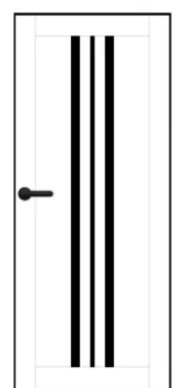Двери Portalino Doors PL-PP-07 Черное стекло