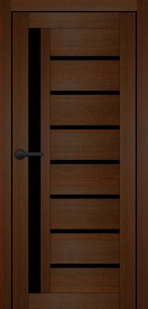 Міжкімнатні Двері Portalino Doors PL-PVC-01 Чорне скло ПВХ плівка