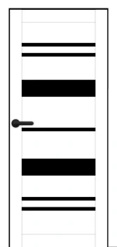 Двери Portalino Doors PL-PP-04 Черное стекло