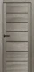 Межкомнатные Двери Portalino Doors PL-PVC-08 Черное стекло ПВХ плёнка