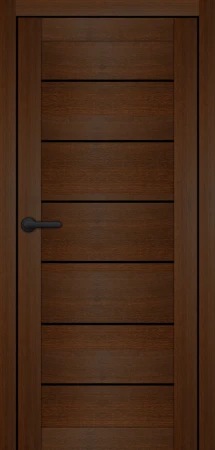 Межкомнатные Двери Portalino Doors PL-PVC-08 Черное стекло ПВХ плёнка