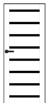 Двери Portalino Doors PL-PP-03 Черное стекло