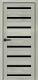 Межкомнатные Двери Portalino Doors PL-PVC-03 Черное стекло ПВХ плёнка