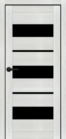 Міжкімнатні Двері Portalino Doors PL-PVC-05 Чорне скло ПВХ плівка