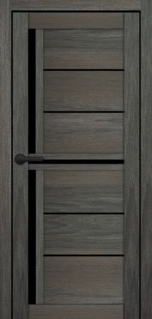 Міжкімнатні Двері Portalino Doors PL-PVC-06 Чорне скло ПВХ плівка