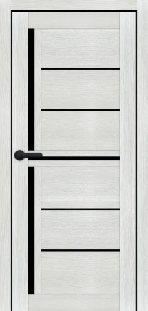 Міжкімнатні Двері Portalino Doors PL-PVC-06 Чорне скло ПВХ плівка