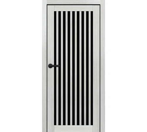 Міжкімнатні Двері Portalino Doors PL-ECO-25 Чорне скло Ламінатин