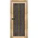 Міжкімнатні Двері Portalino Doors PL-ECO-25 Чорне скло Ламінатин