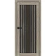 Міжкімнатні Двері Portalino Doors PL-ECO-25 Чорне скло Ламінатин