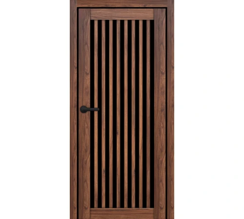 Міжкімнатні Двері Portalino Doors PL-ECO-25 Чорне скло Ламінатин