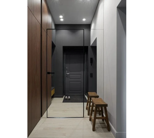 Межкомнатные Двери RockWood Design Hidden Mirror Pro С зеркалом Стеклянные