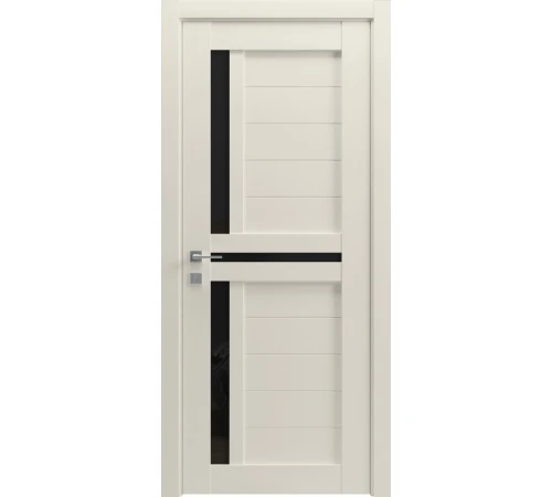 Межкомнатные Двери Rodos Modern Alfa ПО Черное стекло ПВХ плёнка
