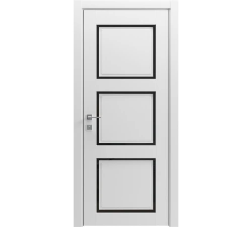 Межкомнатные Двери Rodos Style R Style 3 Черное стекло ПВХ плёнка